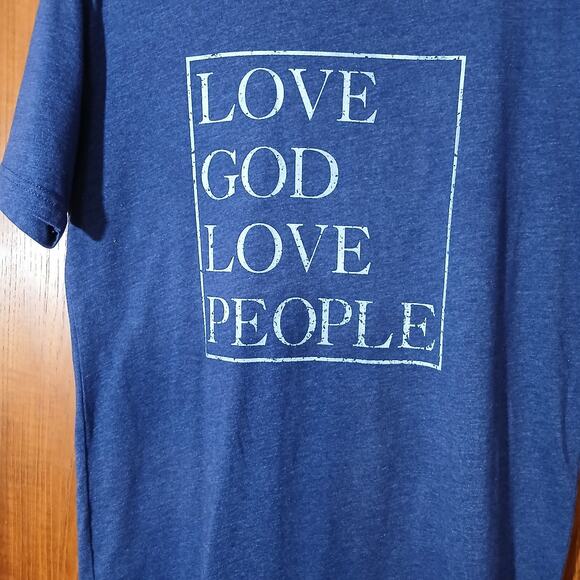 Next Level Apparel /Love God Love People/ Short Sleeve T Shirt /Size M - Picture 2 of 5